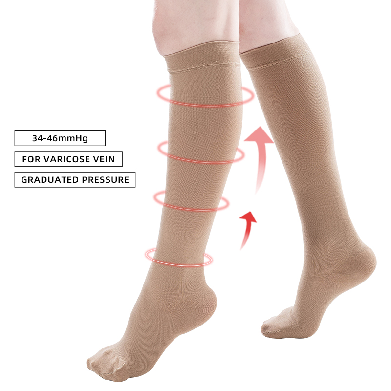 Compression Sock Medical - 발가락이 막힌 의료용 압박 스타킹 34-46mmHg